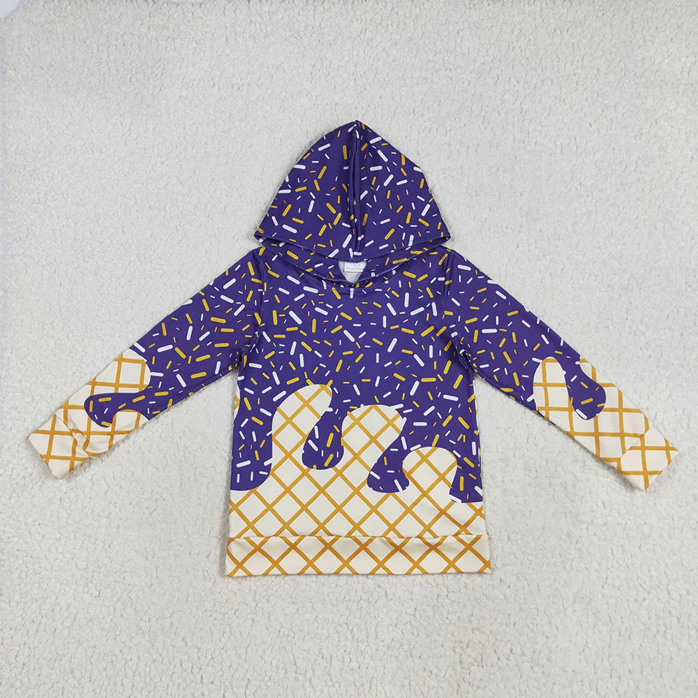 10.1 RTS 7 Colors Sibling Baby Kids Long Sleeves Team Sprinkles Drips Hoodies Tops