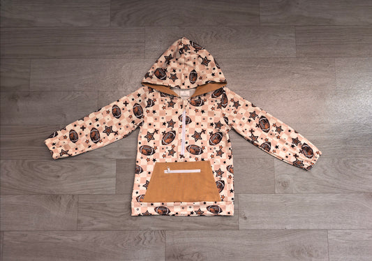 BT1318 Sample No Moq milk silk Baby Boys Long Sleeves Football Stars Pocket Zipper Team Hoodies Top