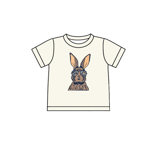 10.21 BT1414 Pre order No Moq Baby Boys Rabbit Short Sleeve Easter Tee Shirts Top