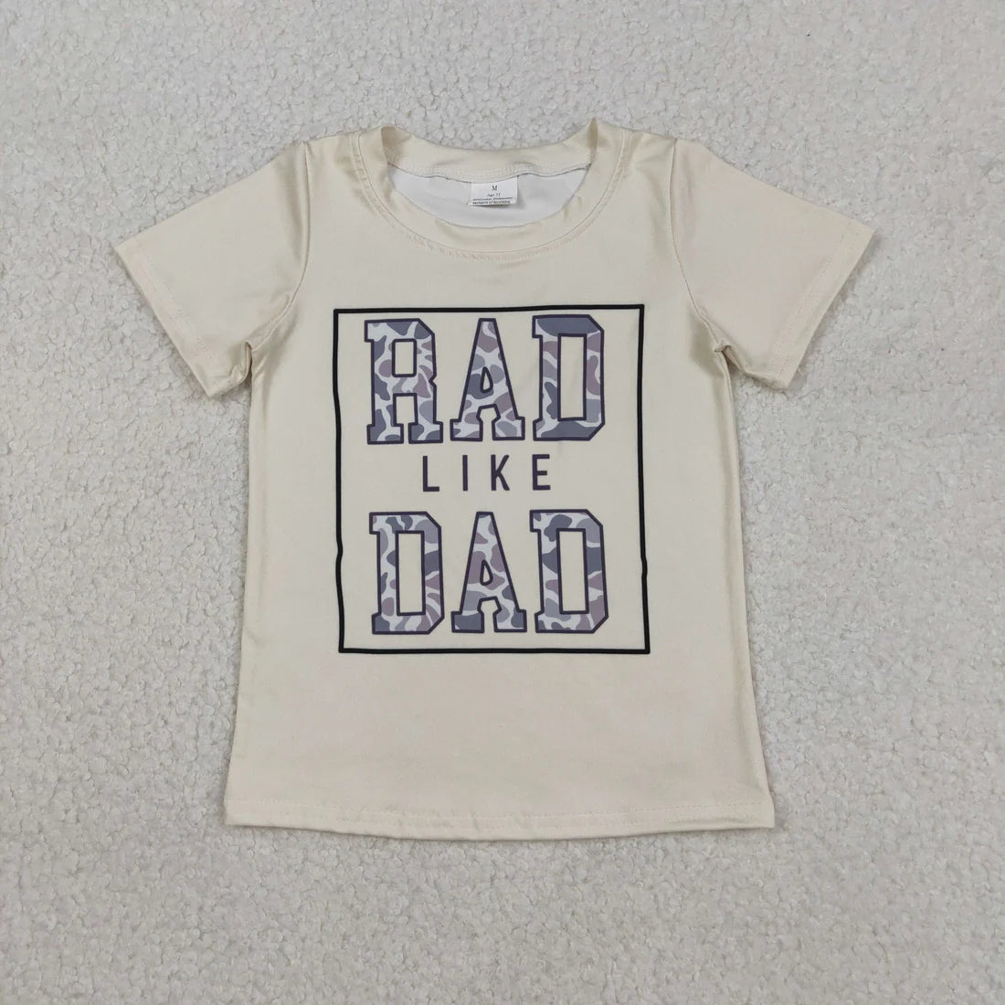 12.20 RST Sibling Baby Boys Short Sleeves Camo Mama's Boy Tee Shirts Tops