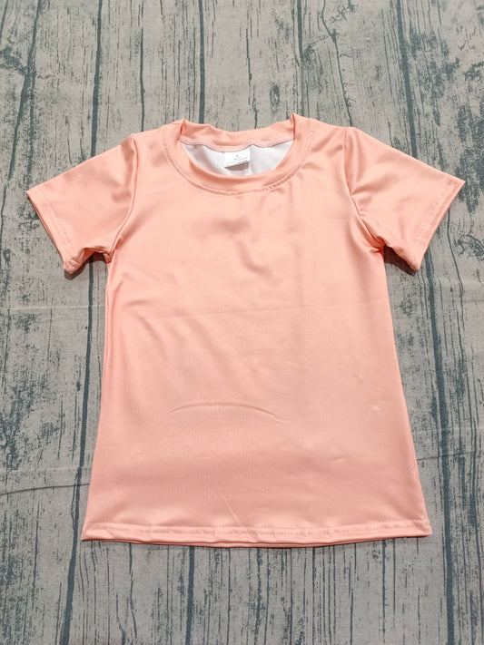 1.21 BT1618 Sample No Moq Baby Boys Peach Short Sleeve Cactus Horse Rodeos Western T-shirts Top