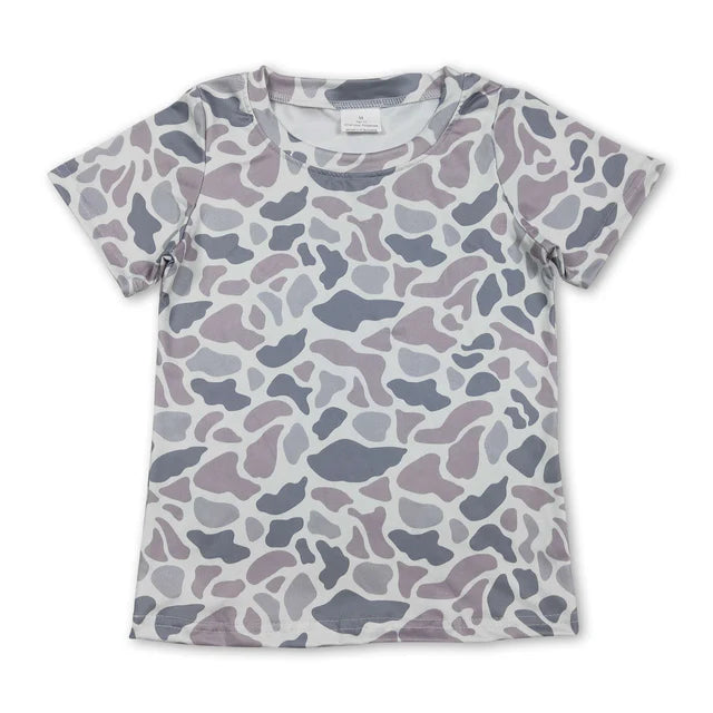 RTS Sibling Baby Boys Short Sleeve Southern Hunting Camo T-shirts Top