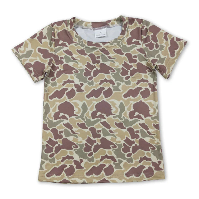 5.13 RTS NO MOQ （In stock）BT1713+SS0696 Short sleeves camo kids boys summer outfits