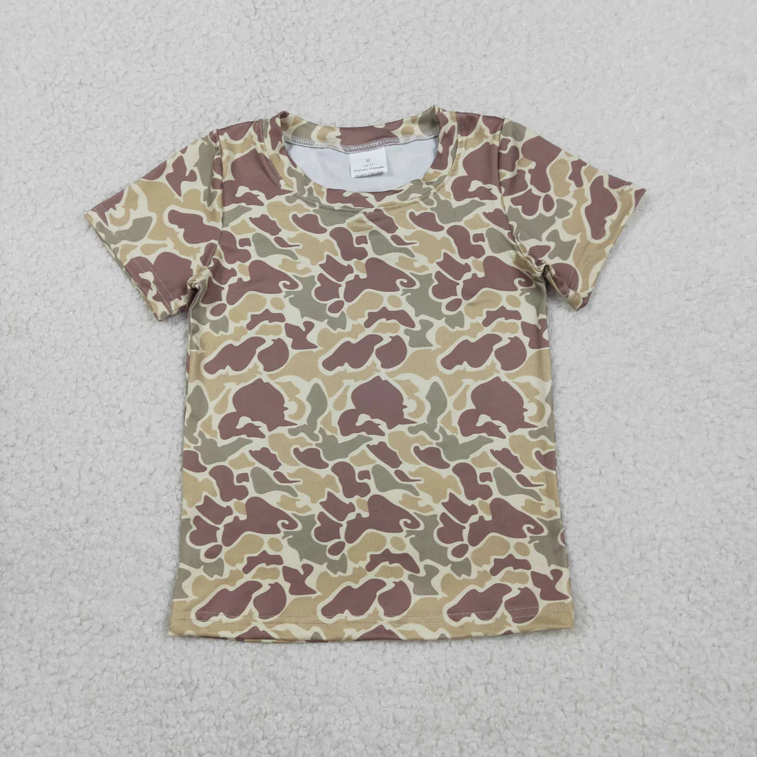 2.11 RST Sibling Baby Boys Short Sleeve Southern Hunting Camo T-shirts Top
