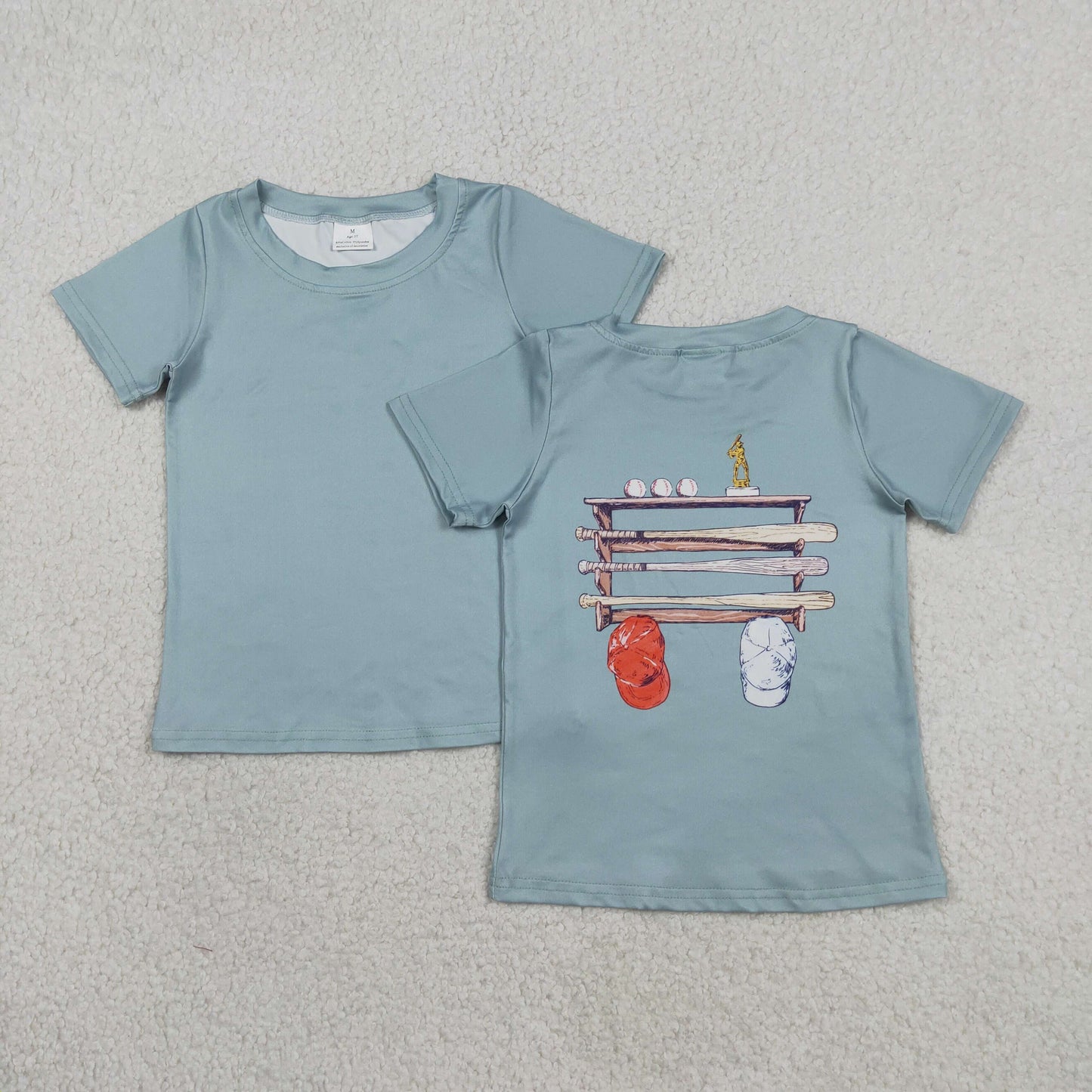 BT1762 RTS NO MOQ （In stock ）Short sleeves baseball kids boys summer t-shirt