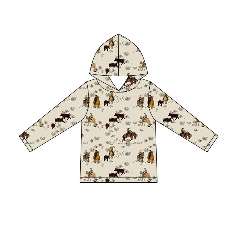 5.11 Pre order No Moq Baby Boys Long Sleeve Plaid Hunting Hoodies Top