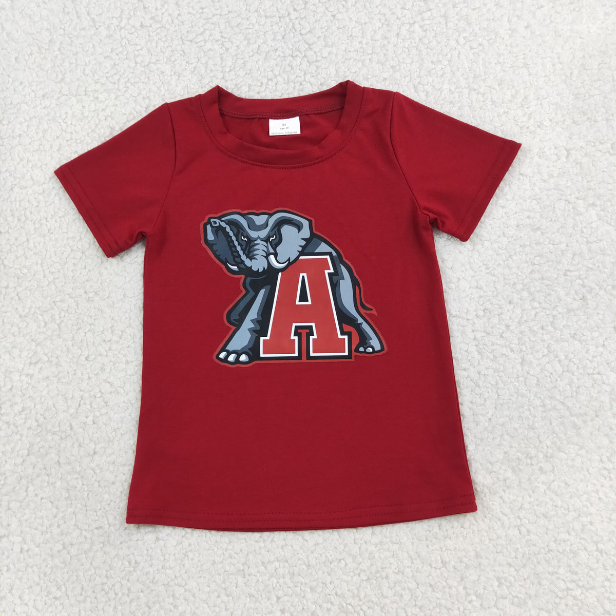 RTS NO MOQ Sibling milk silk Baby Boys Team Short Sleeve Tee Casual Top
