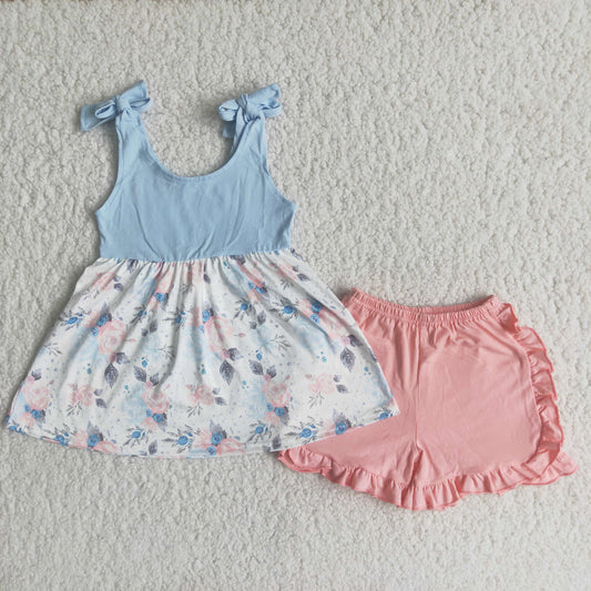 C0-12 Kids girls clothes short sleeve with shorts set-promotion 2024.3.30 $5.5