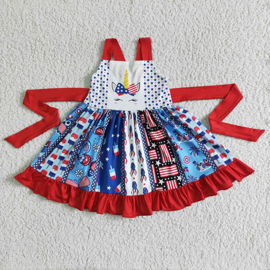 C10-10 Kids girls clothes sleeves dress-promotion 2024.5.18 $5.5