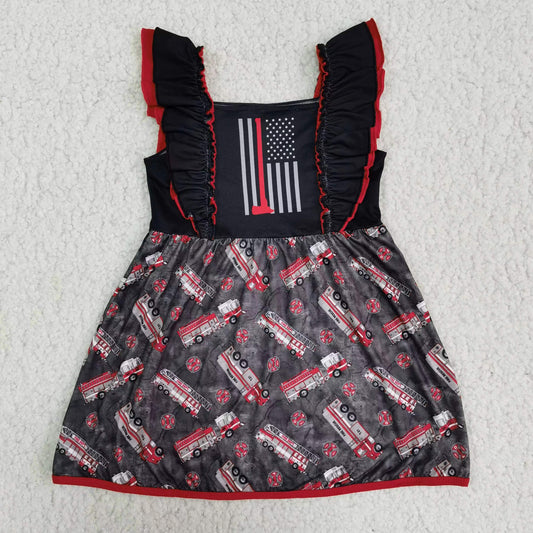 C15-17 Kids girls clothes flying sleeves dress-promotion  $5.5