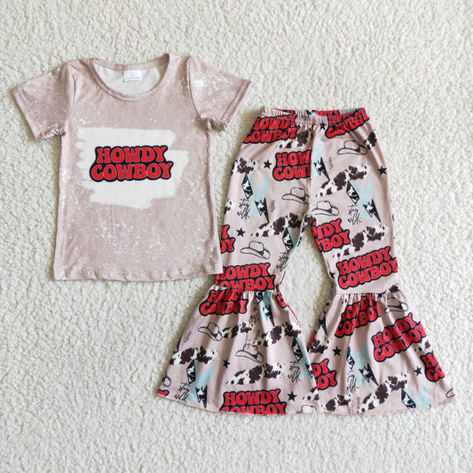 C3-30 Kids girls clothes short sleeve with pants set-promotion 2024.5.11 $2.99