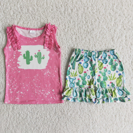 C5-4  Kids girls clothes sleeves top with shorts set-promotion 2024.3.23 $5.5