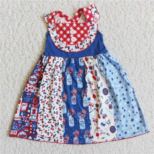 C7-21  Kids girls clothes sleeves top woven  dress -promotion 2024.4.5  $2.99