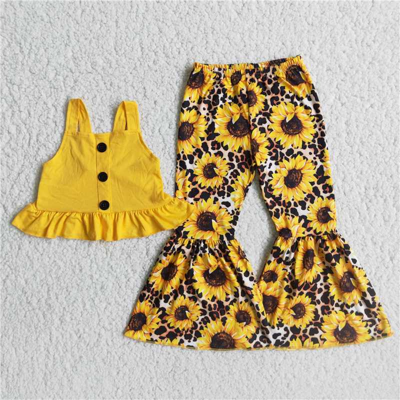 C8-22  Kids girls clothes short sleeve with  pants set-promotion 2024.5.03 $5.5
