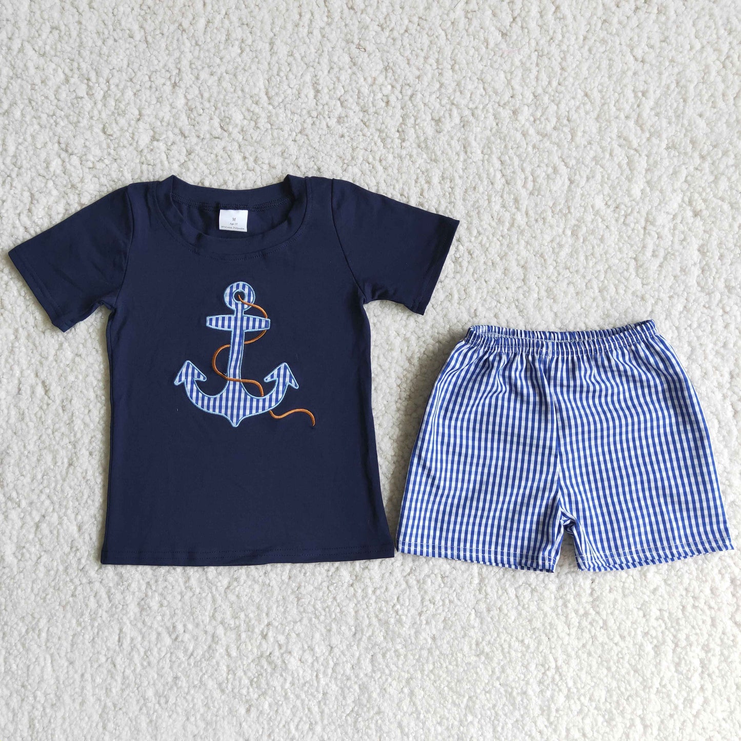 D12-17  Kids boys clothes  short sleeves top with shorts set-promotion  2024.5.25 $5.5