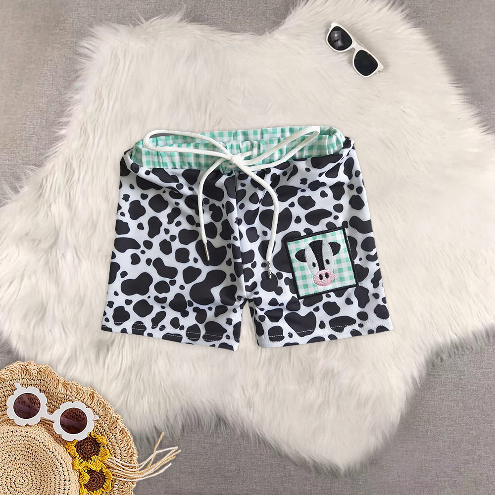 8.14  RTS Sibling Bull skull cactus summer boy swim trunks