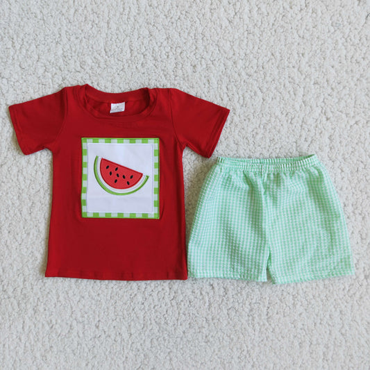 D5-11  Kids boys clothes  short sleeves top with shorts set-promotion  2024.5.25 $5.5