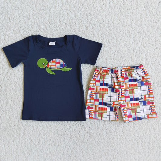 D5-12 Kids boys clothes short sleeves top with shorts set-promotion 2024.6.8 $5.5