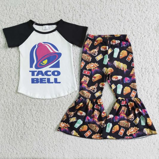 D5-18  Kids girls clothes  short sleeves top with trousers set-promotion 2024.7.20 $2.99