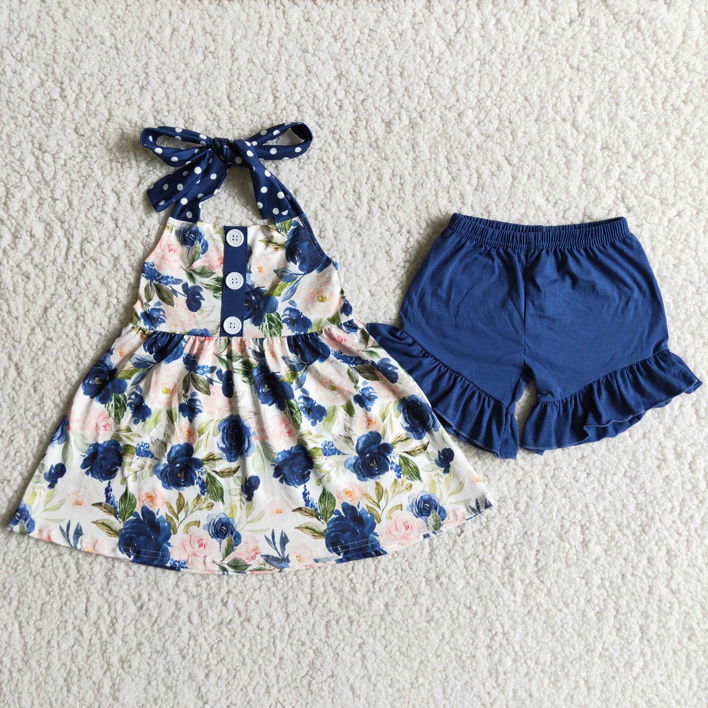 D7-19  Kids girls clothes sleeves with shorts set-promotion  2024.4.20 $5.5