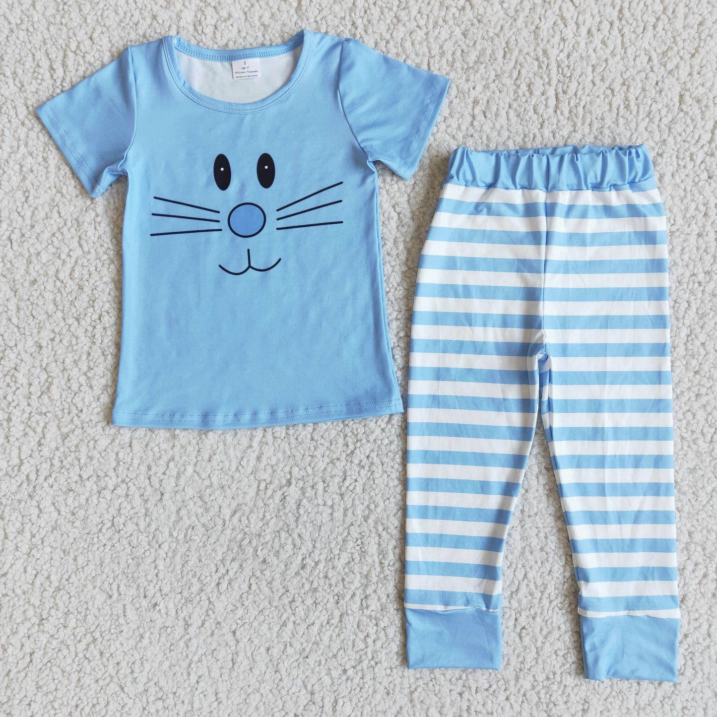 2.2 D7-5 RTS No Moq Clearance Easter boys bunny face pajamas sets