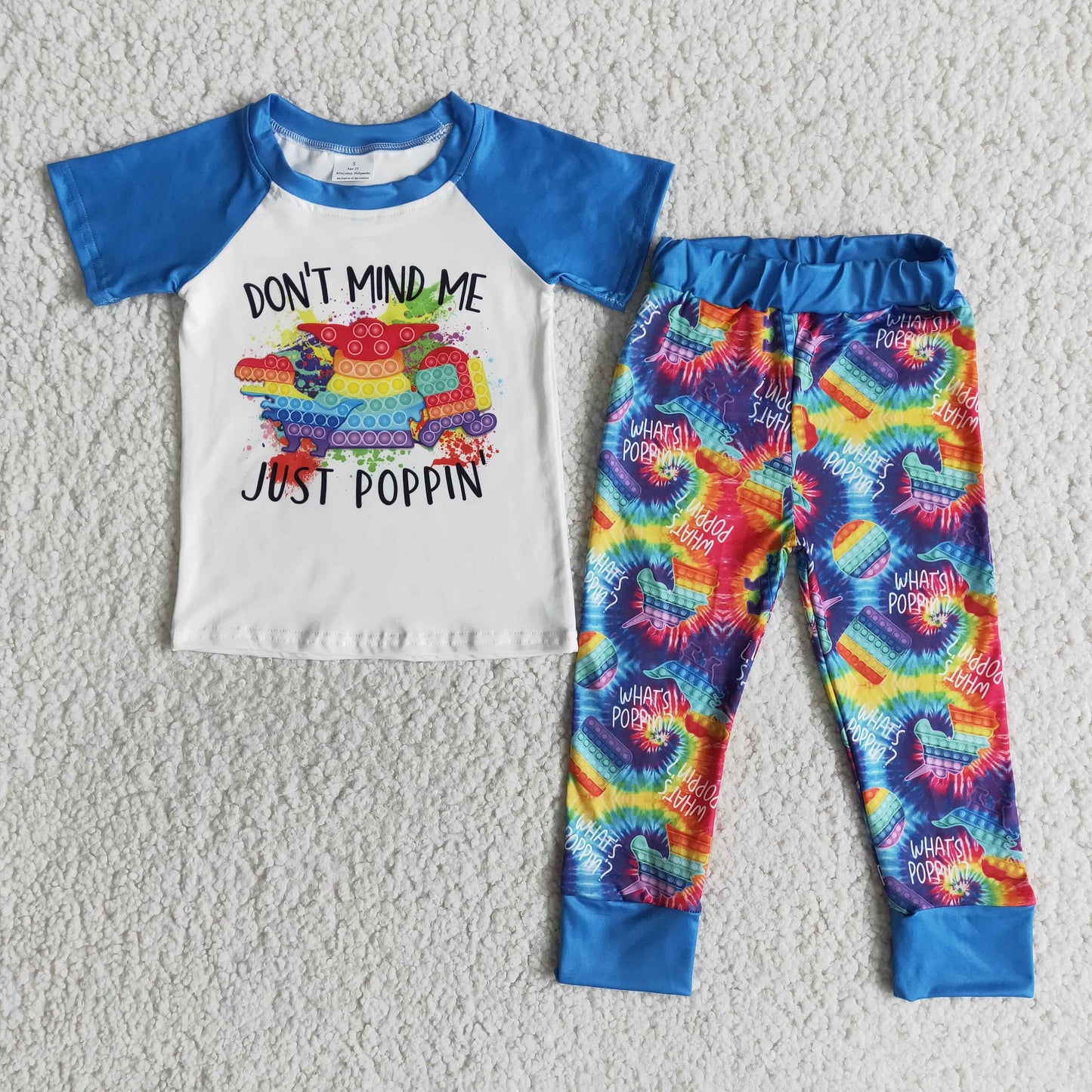 E11-18  Kids boys clothes  short sleeves top with trousers set-promotion  2024.6.1 $5.5