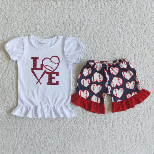 E3-1 Kids girls clothes puff sleeves with shorts set-promotion 2024.4.27 $5.5