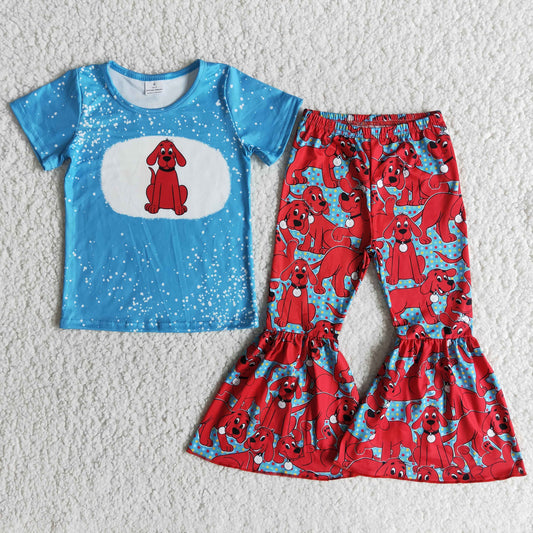 E5-16 Kids girls clothes short sleeve with shorts set-promotion 2024.5.03 $2.99