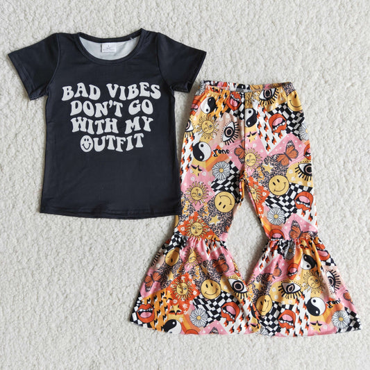E7-1 Kids girls clothes short sleeve with  pants set-promotion 2024.3.02 $5.5