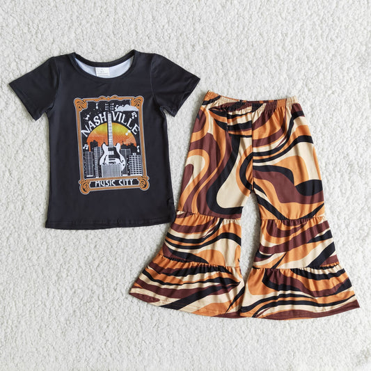 E7-29 Kids girls clothes short sleeve with shorts set-promotion 2024.5.03 $2.99