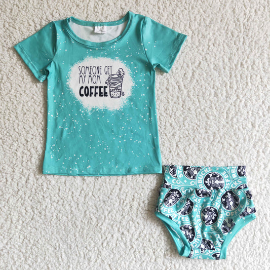 GBO0007  Kids girls clothes short sleeves top with briefs set-promotion 2024.6.8 $5.5