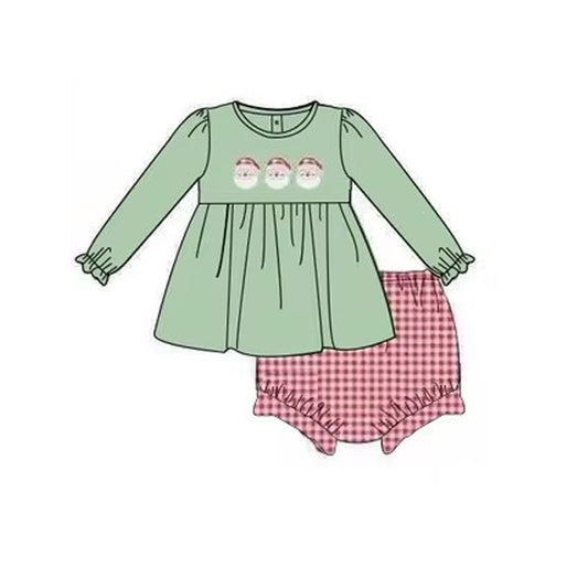 No moq GBO0436 Pre-order Size 0-3m to 3t baby girls clothes long sleeve top with briefs kids summer set