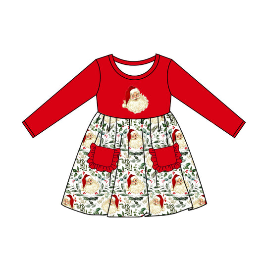 GLD0547  Pre-order baby girl clothes long sleeves summer dress