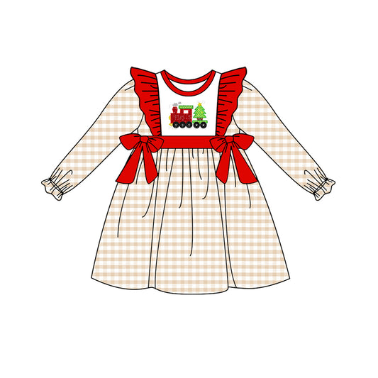 GLD0552  Pre-order baby girl clothes long sleeves summer dress