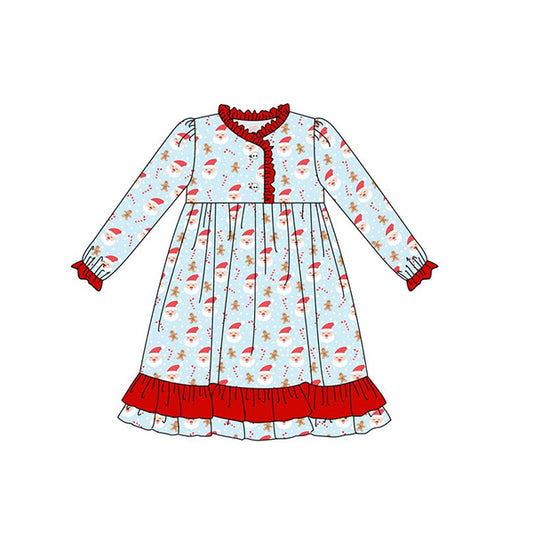 GLD0556  Pre-order baby girl clothes long sleeves summer dress