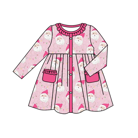 GLD0563  Pre-order baby girl clothes long sleeves summer dress