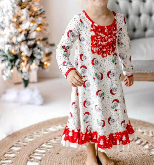 GLD0587  Pre-order baby girl clothes long sleeves summer dress