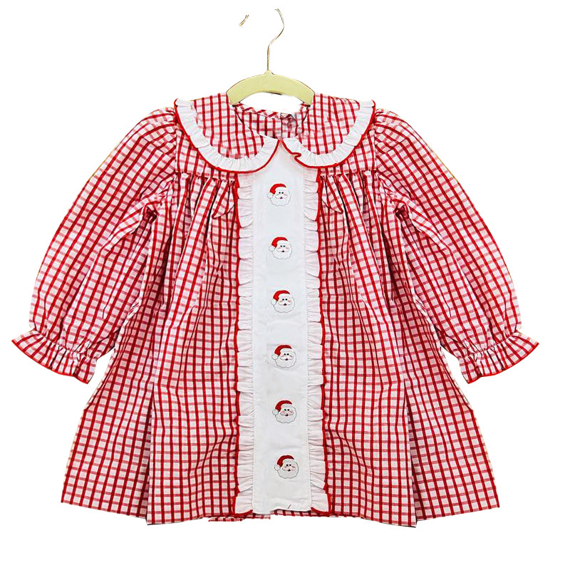 No moq  GLD0612  Pre-order Size 3-6m to 14-16t baby girl clothes long sleeves summer dress