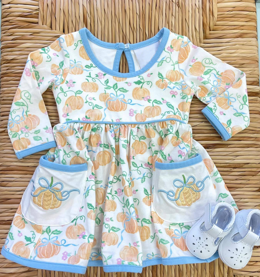 NO moq GLD0655 Pre-order Size 3-6m to 14-16t baby girl clothes long sleeves summer dress