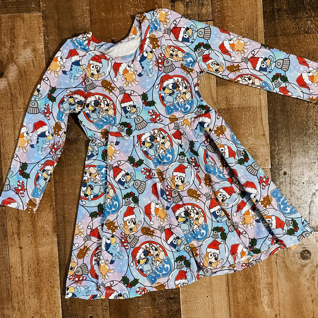 NO moq GLD0703  Pre-order Sizes 3-6m to 14-16t baby girl clothes long sleeves summer dress