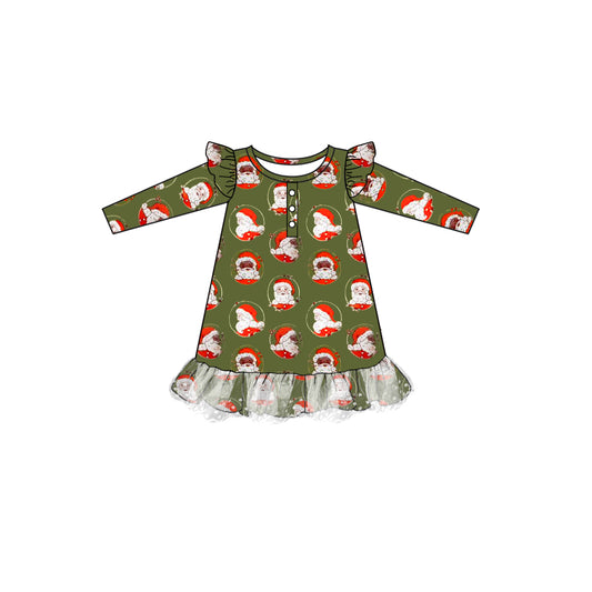 NO moq GLD0707  Pre-order Sizes 3-6m to 14-16t baby girl clothes long sleeves summer dress