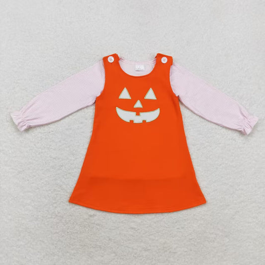 NO moq GLD0808 Pre-order Sizes 3-6m to 14-16t baby girl clothes long sleeves autumn dress