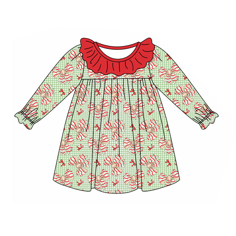 NO moq GLD0930  Pre-order Sizes 3-6m to 14-16t baby girl clothes long sleeves autumn dress