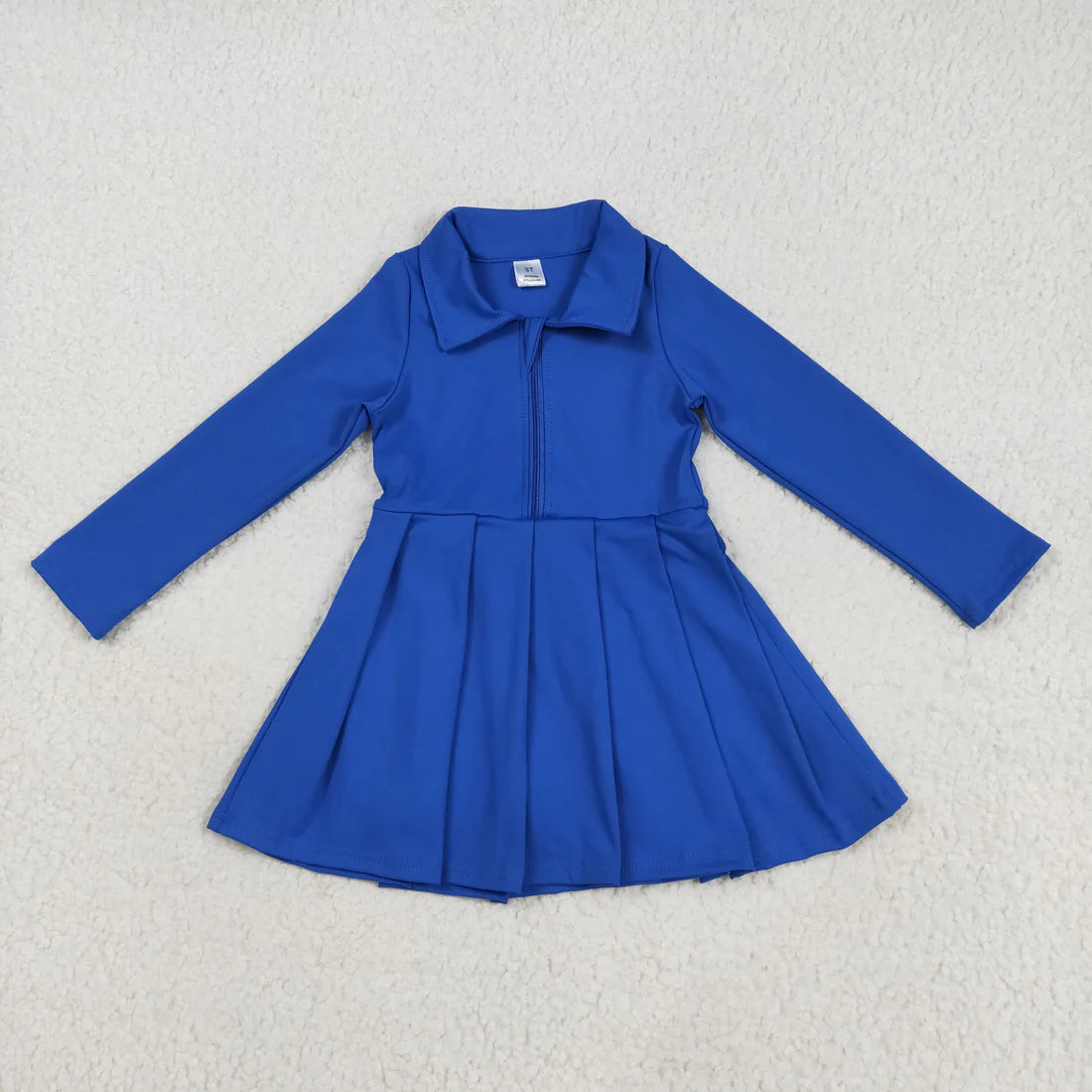 10.2 RTS Sibling Baby Girls Colorful Long Sleeves Zipper Shorts Yoga Activity Knee Length Dresses