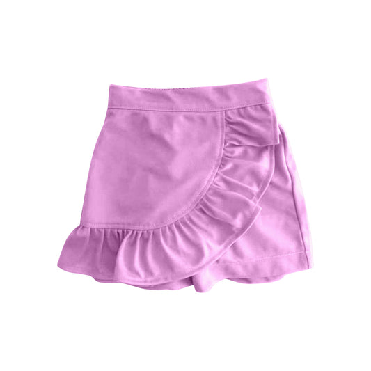 GLK0061Kids Girls Pink Ruffle Skirt Summer Collection Soft Material Comfortable Fit Stylish Design for Young Girls
