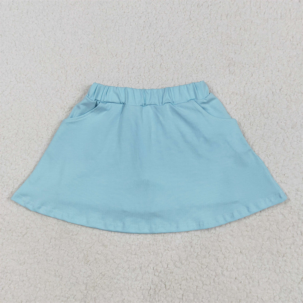 6.30  RTS NO MOQ Baby Girls Skirt Baby Girls Dark Pink Pocket Yoga Active Wear Skorts