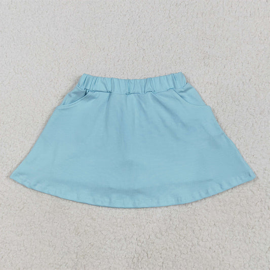 GLK0065 RTS NO MOQ Baby Girls Skirt Baby Girls Aqua Pocket Yoga Active Wear Skort