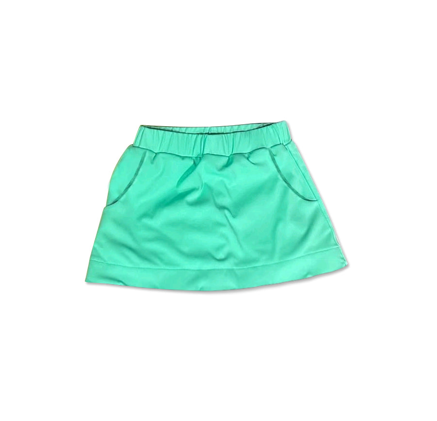 Kids Girls Lavender Cotton Summer Skirt with Pocket for Girls Soft Breathable Garmet for Spring Autumn