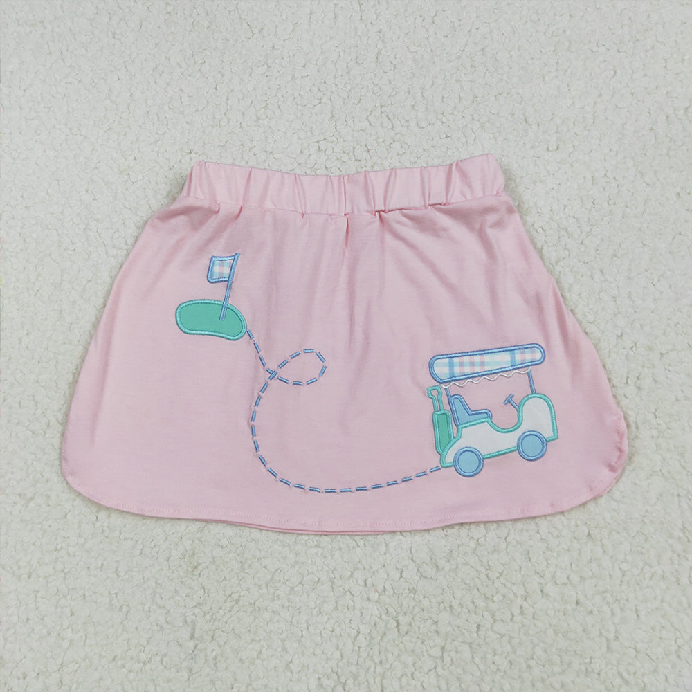 4.23 GLK0071 RTS NO MOQ Baby Girls Skirt  Pink golf kids girls summer skirt
