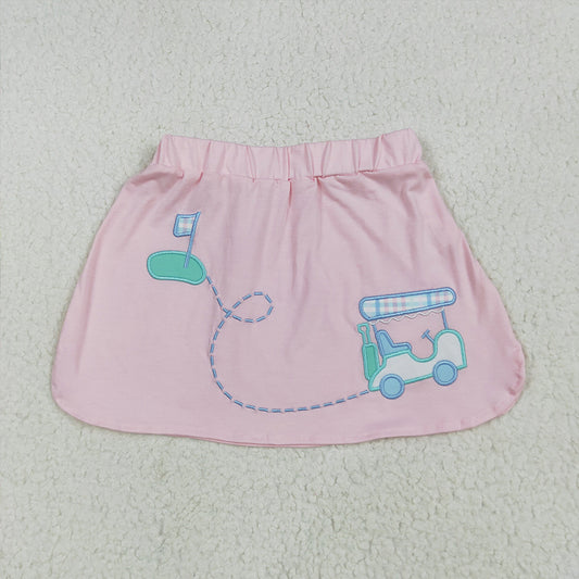 4.23 GLK0071 RTS NO MOQ Baby Girls Skirt  Pink golf kids girls summer skirt